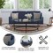 Flash Furniture Navy Faux Linen Split Back Futon Sofa-Wooden Legs HC-1035-NV-GG - alternate 9